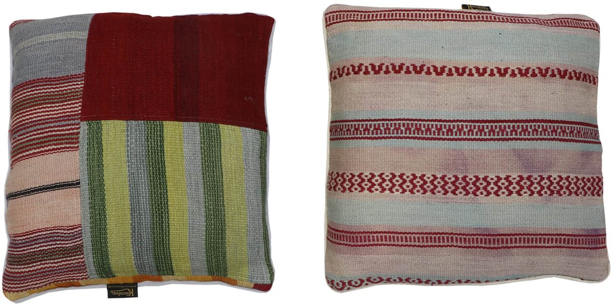 Handgeweven Kilim Kussensloop