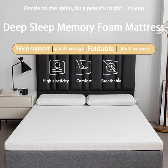 Japanse Vloerfuton - Dikke Tatami Mat - Comfortabel Slapen - Opvouwbaar En Draagbaar - 120x200cm - Niet Gespecificeerd — afbeelding 4