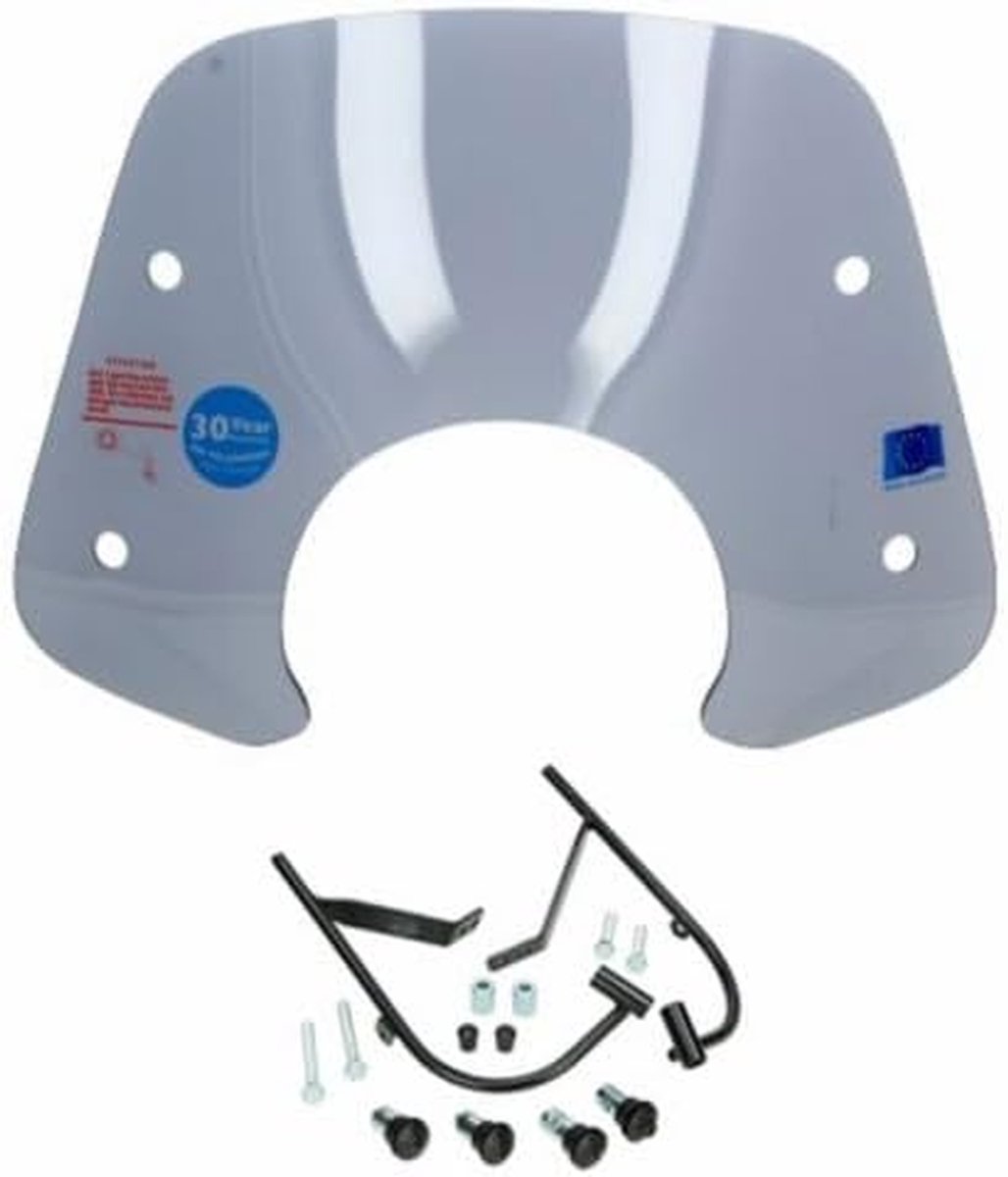 Windscherm Scooter - Lage Deflector - Bescherming Motor - Getint Rookglas - N.v.t. - Zwart