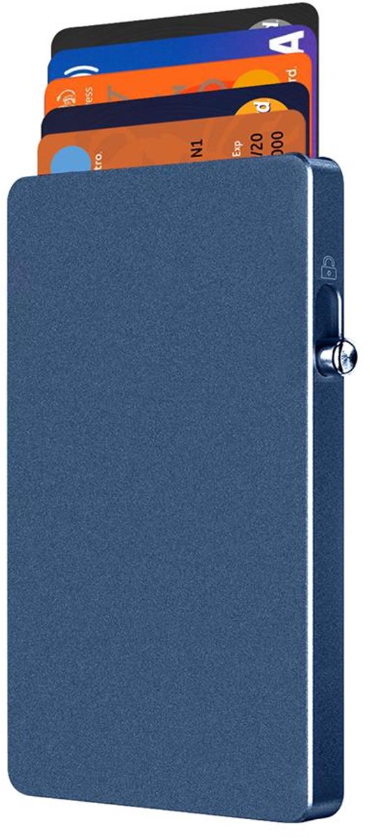 Musthavz - MagSlider Magnetic Card Wallet holder - Titanium Blue