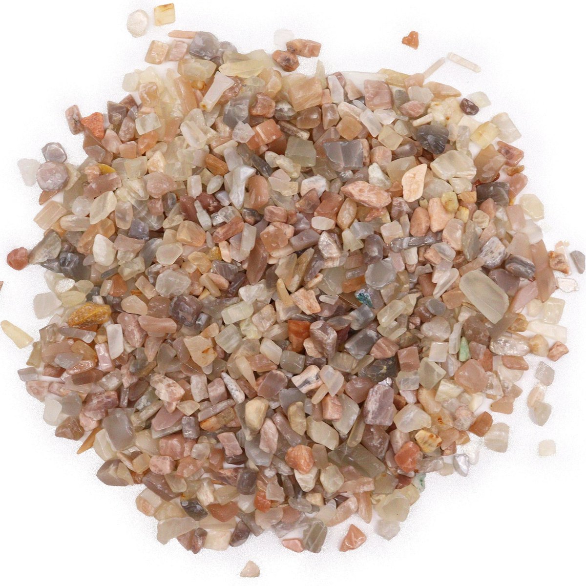 Ancient Wisdom Edelsteen - Maansteen edelsteenfragmenten 1 kg multicolor - mineralen - kristallen - natuursteen - decoratie - stenen