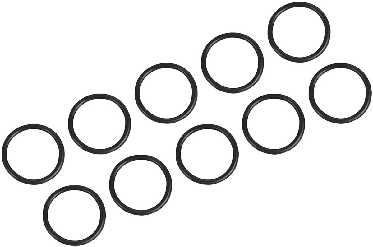 27mm x 22mm x 2.5mm Nitril Rubber O-ringen - Set van 10 Stuks voor Loodgieterswerk en Kraanreparatie - Zwarte Ronde Afdichtingen