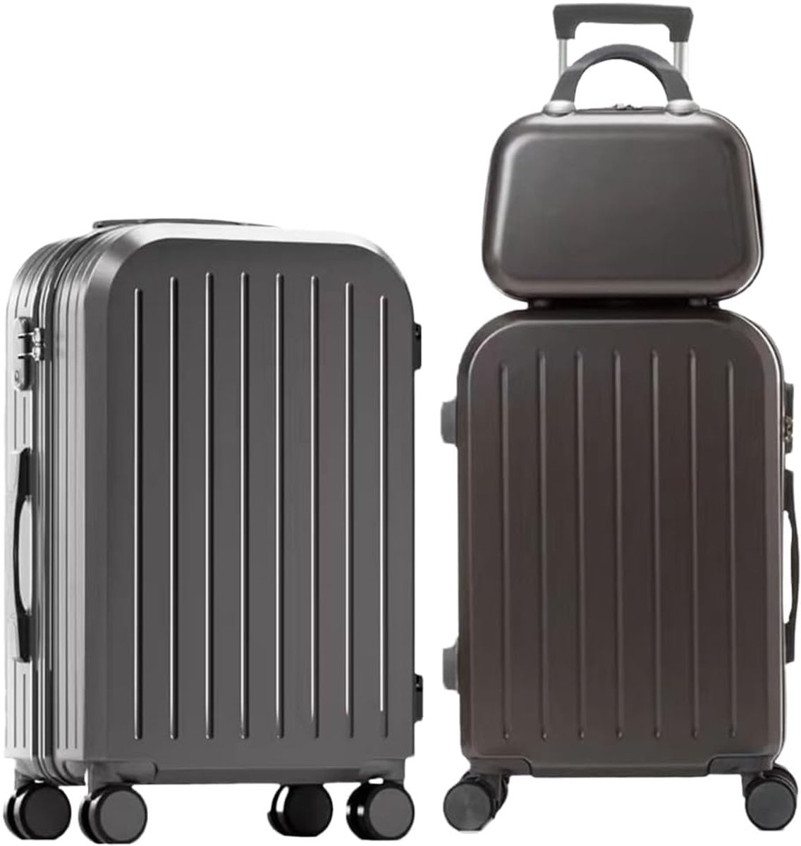Reis koffer set - Bagage met wielen - Veilig op reis - TSA goedgekeurd slot - 3 maten - Groen