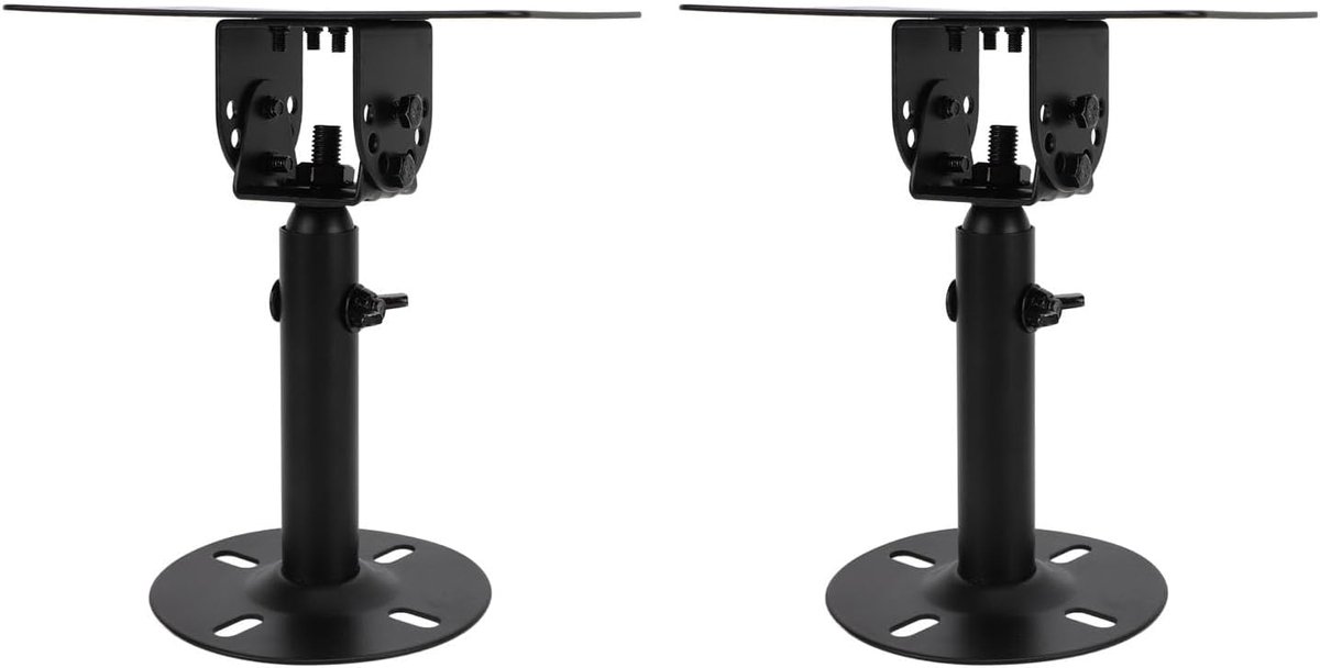 Speaker Stand - Luidspreker Beugel - Home Cinema - Stabiele IJzeren Constructie - Verstelbaar - Zwart