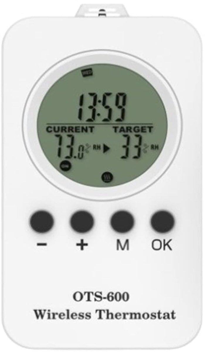 Digitale Thermostaatsokkel - Temperatuurregelaar Timer - Verwarming Koeling - Automatische Aan/Uit - 20 Meter Bereik - Zwart