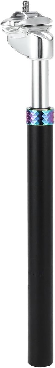 Fiets Zadelpennen 30.9x400mm Aluminium Zadelpen met Schokabsorberende Functie voor Comfortabel Fietsen