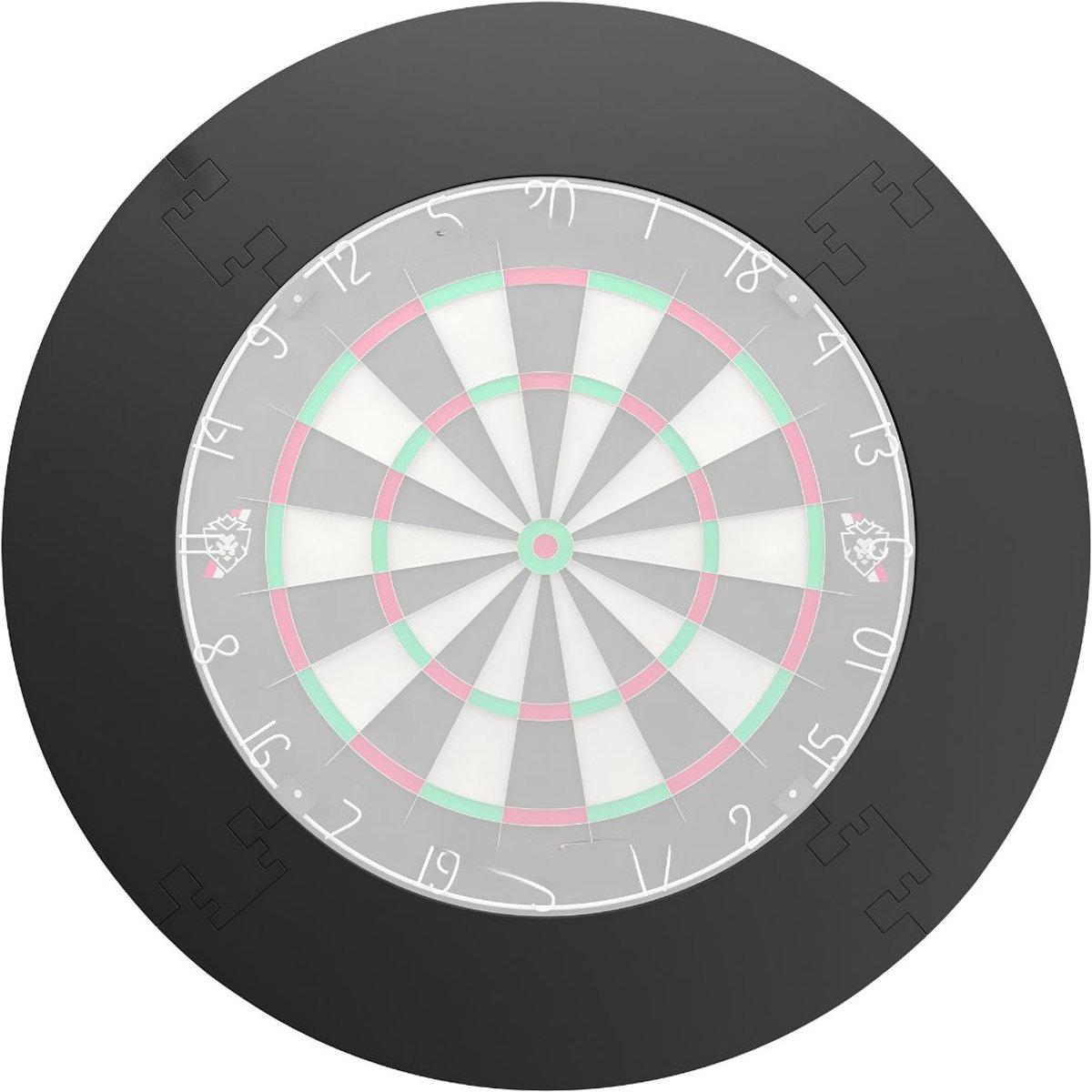 KAD® Dartbord Surround Ring - Muurbeschermer voor Dartbord - EVA Beschermring voor Veiliger Darten - Zwart - 52cm x 23cm x 11cm