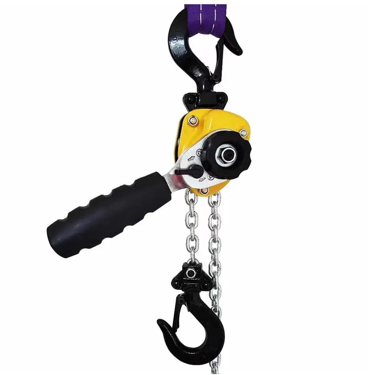 Handlier Hefboomblok - Trek Takel - Materiaal Verplaatsen - Compact Lichtgewicht - 750 Kg Capaciteit - Zilver