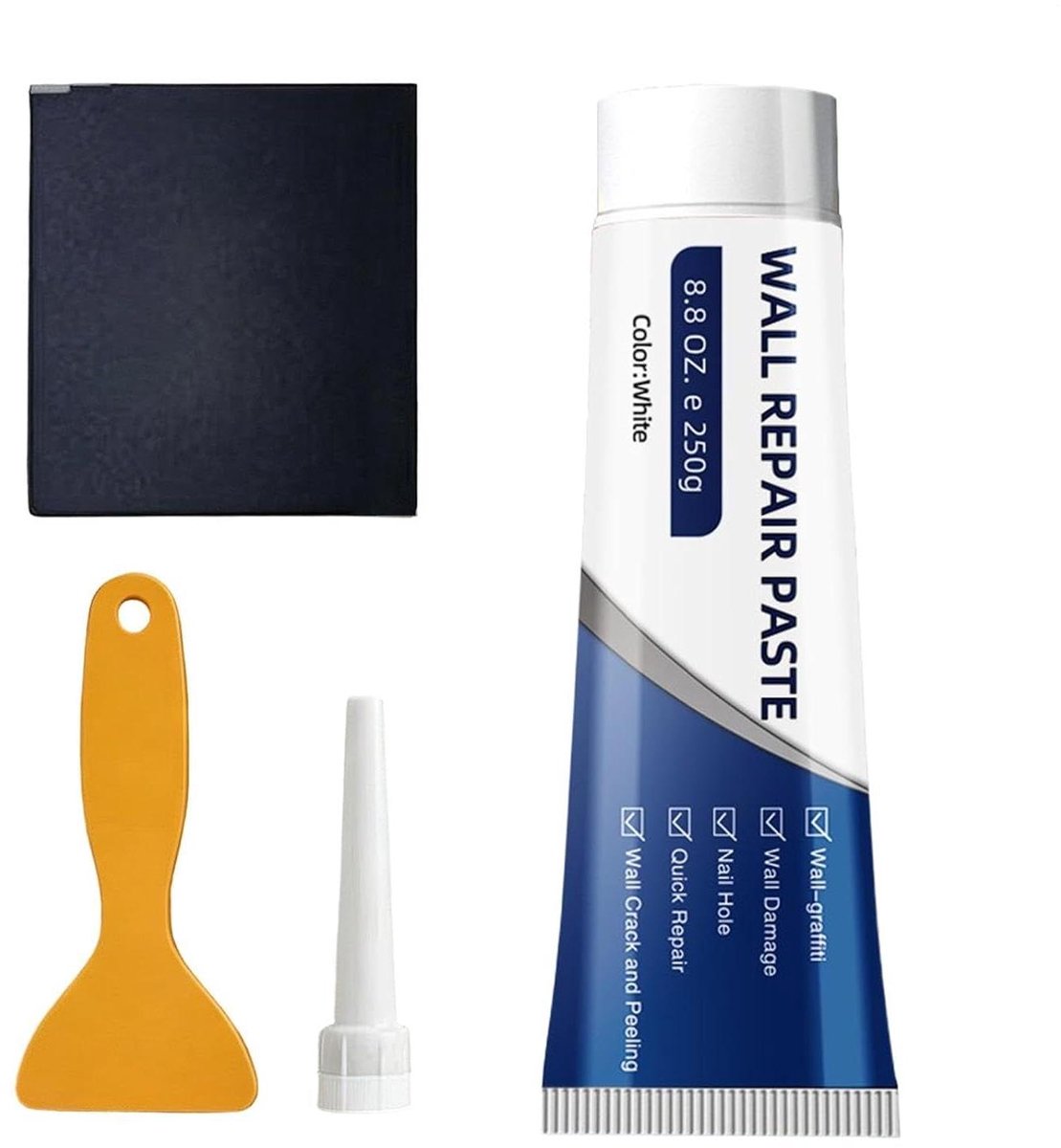 Muur Reparatie Pasta - Herstel Middel - Gaten Dichten - Snel Drogend - 1 Set - Wit