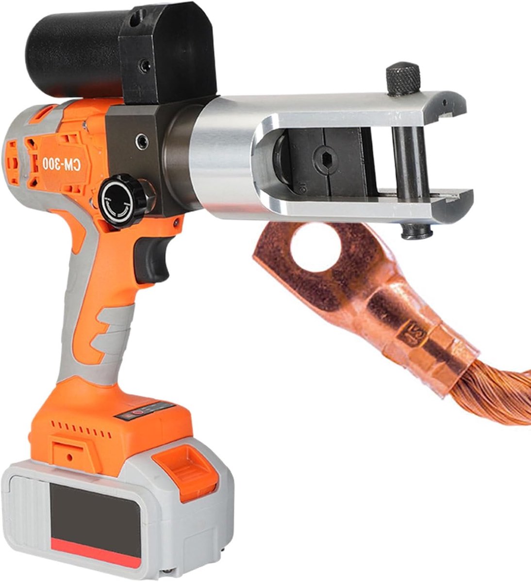 Hydraulische Krimptang - Elektrische Tang - Kabels Verbinden - Borstelloze Motor - 16-300 mm² - Grijs