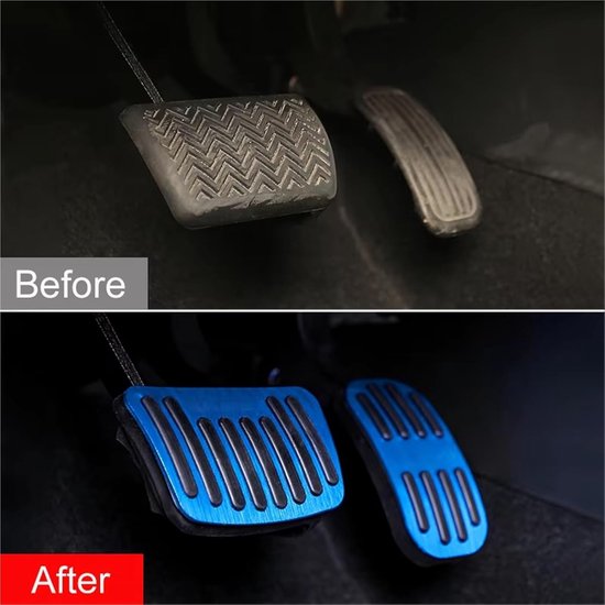 Pedaalhoezen Auto - Pedaal Covers - Verbeter Rijervaring - Antislip Ontwerp - Set van 2 - Zilver — afbeelding 3
