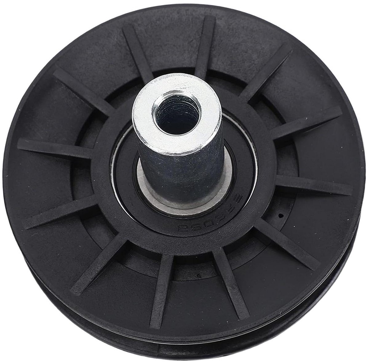 Spanrol Grasmaaier - Dekriemschijf Vervanging - Maaier Onderhoud - Duurzaam ABS en Staal - 9 cm Diameter - Zwart