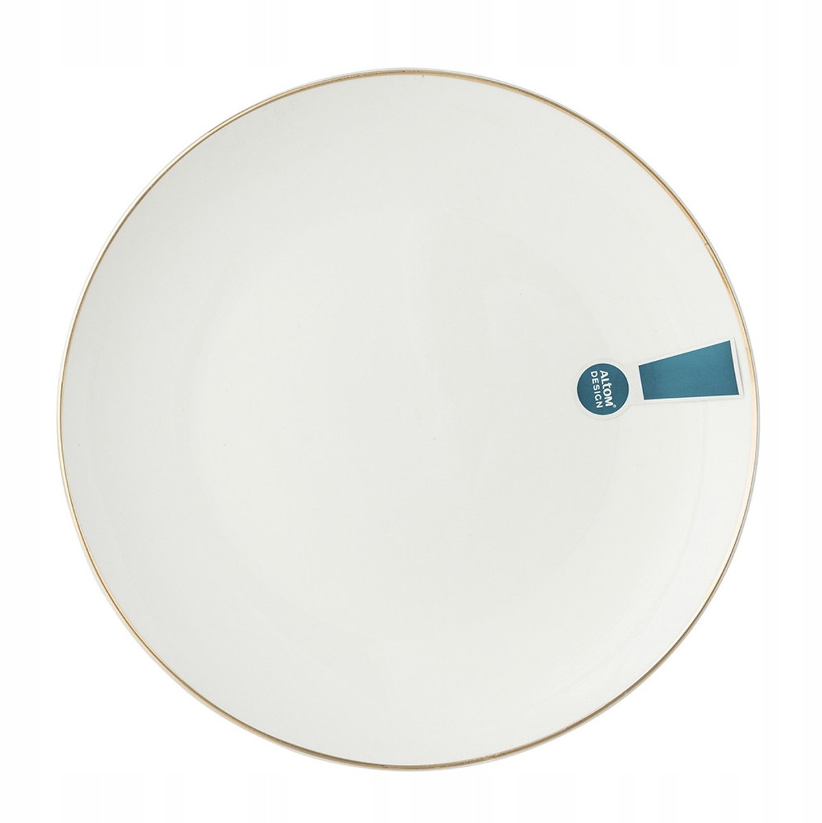 Altom Bella Złota Linia - Diepe Porseleinen Bord - 20cm - Kremkleurig - Gouden Rand