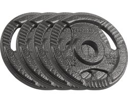 Rebel Active RBA-2132 - Halterschijven - Gietijzer - 5kg - Ergonomische Uitsparingen