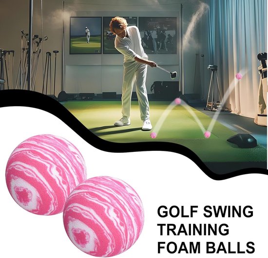 Spons Golfballen - Oefenballen Golf - Golfvaardigheden Verbeteren - Zacht EVA Schuim - 4.2 cm Diameter - Geel — afbeelding 4