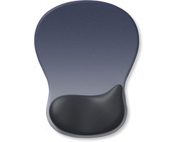 1 Stuk - Waterdruppel Silicone pols - Muispad - Minimalistische gradiënt - Verdikte anti-slip - Ergonomische computer handpad - Donkerblauw grijs gradiënt