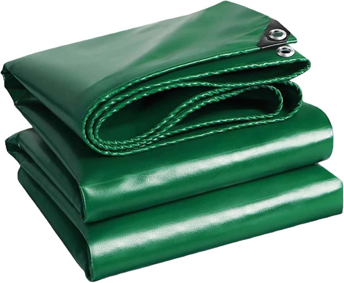 Waterdicht Zeildoek - Afdekzeil Grondzeil - Bescherming Buiten - Zwaar 420 g/m² - 160 x 280 cm - Groen