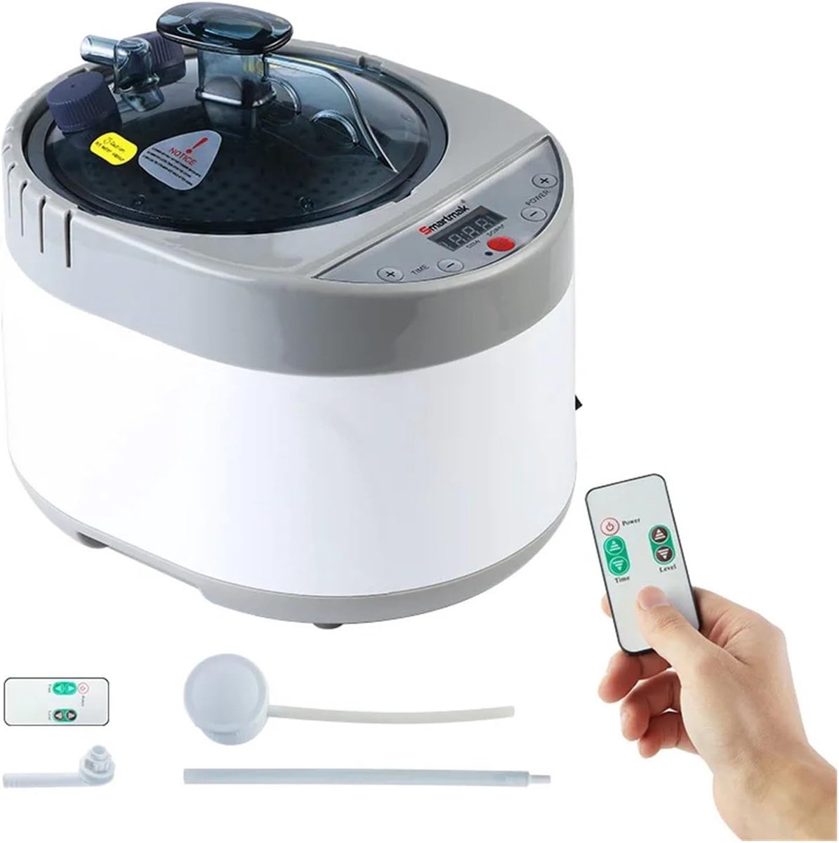 Stoomgenerator - Stoomdouche Generator - Sauna Ervaring - Continu Dichte Stoom - 38 x 29 x 27 cm - Grijs