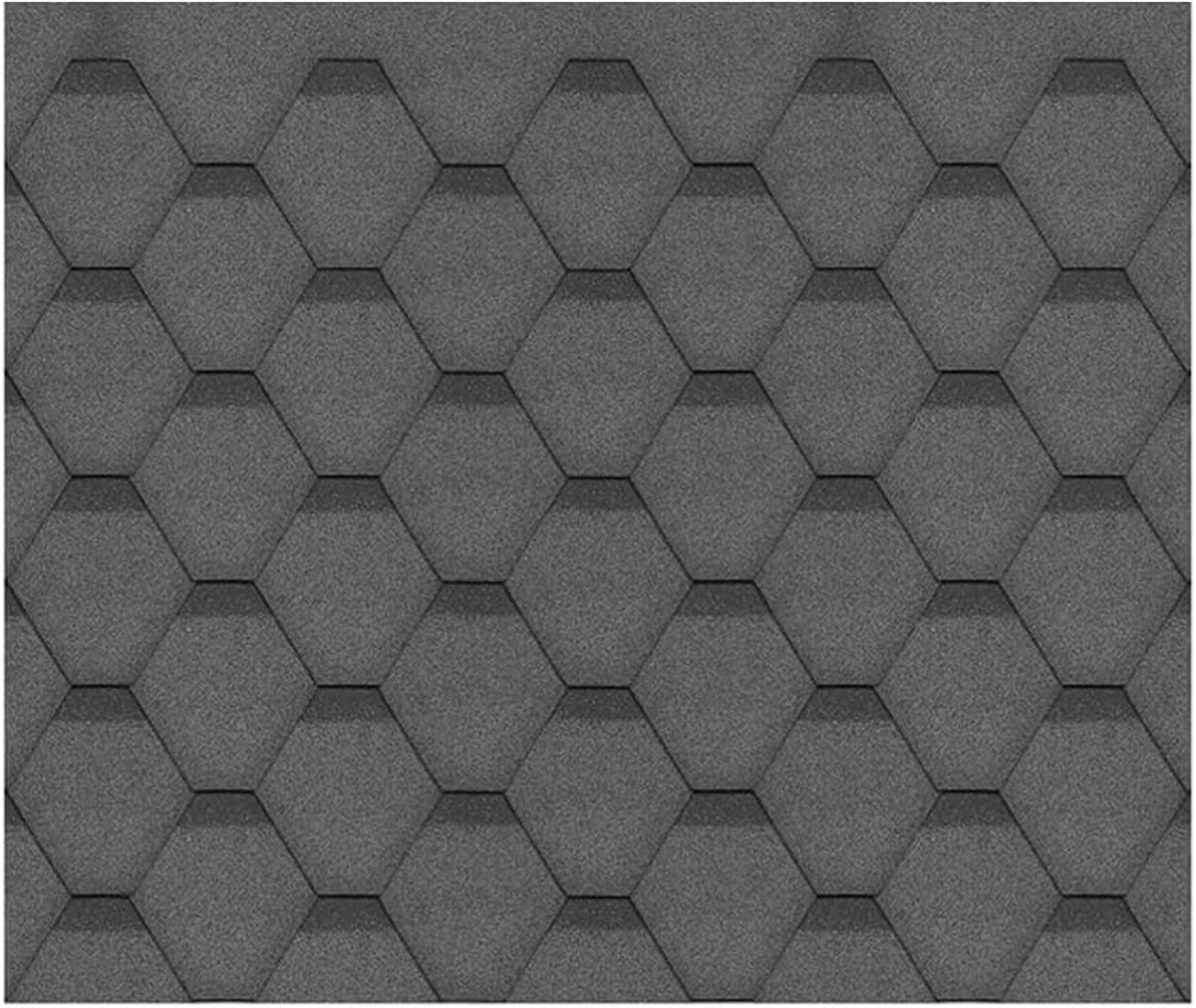 Bitumen Dakshingles - Dakbedekking Dakpannen - Tuinhuis Bedekken - Klimaatbestendig - 3 m² per pak - Zwart
