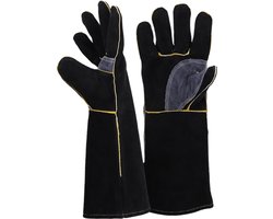 Handschoenen bestand tegen extreme hitte en vuur, perfect voor open haard, fornuis, oven, grill, lassen, BBQ, pannenlap, dierlijke verwerking (35,6 cm)