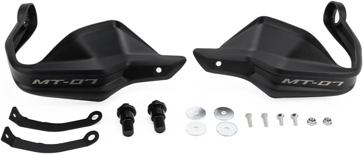 Motorfiets Handkappen - Handbeschermers Stuur - Bescherming Motor - Modder- en Windbestendig - 1 set - Zwart