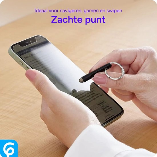 SBG Universele Stylus Pen Sleutelhanger - Geschikt Voor Alle Apparaten / Touchscreens - Zwart van SBG — afbeelding 4
