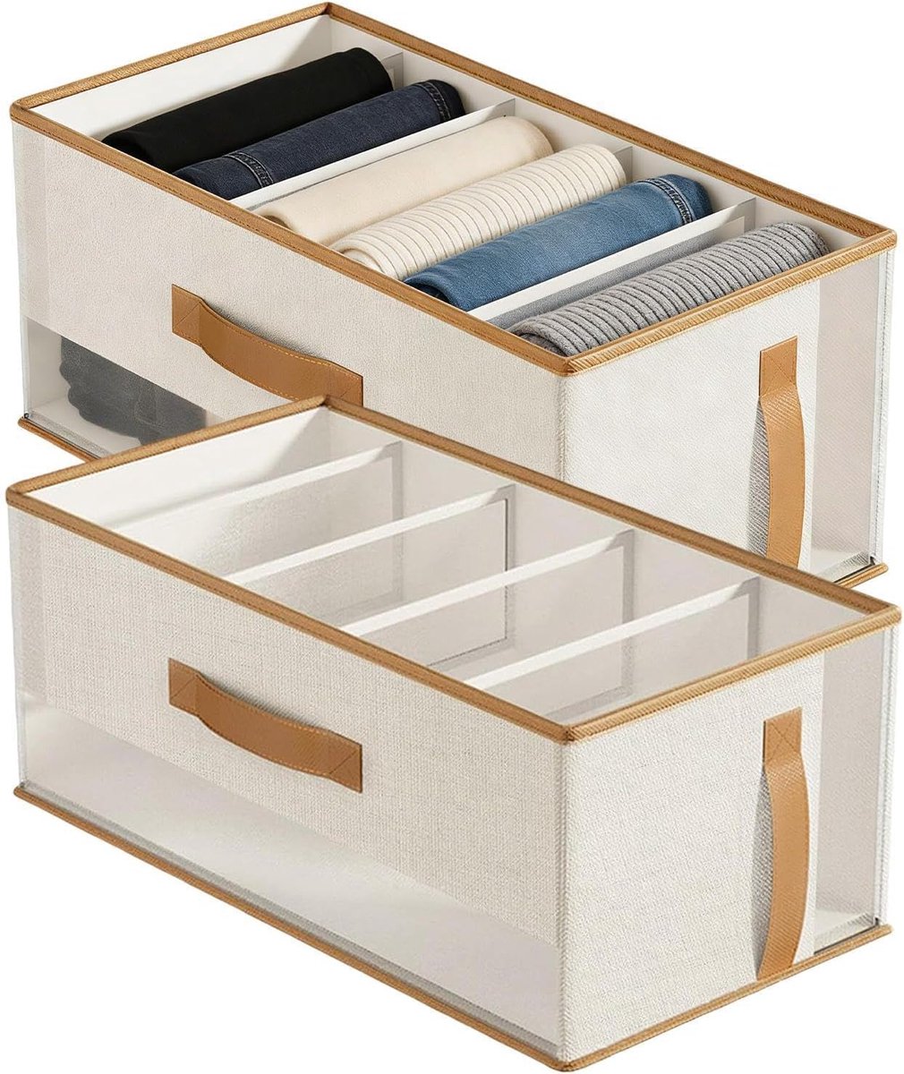 Kast Organizer - Opbergbakken Set - Kleding Opbergen - Ademend Mesh Ontwerp - 18.7x9.45x7.87 inch - Meerkleurig