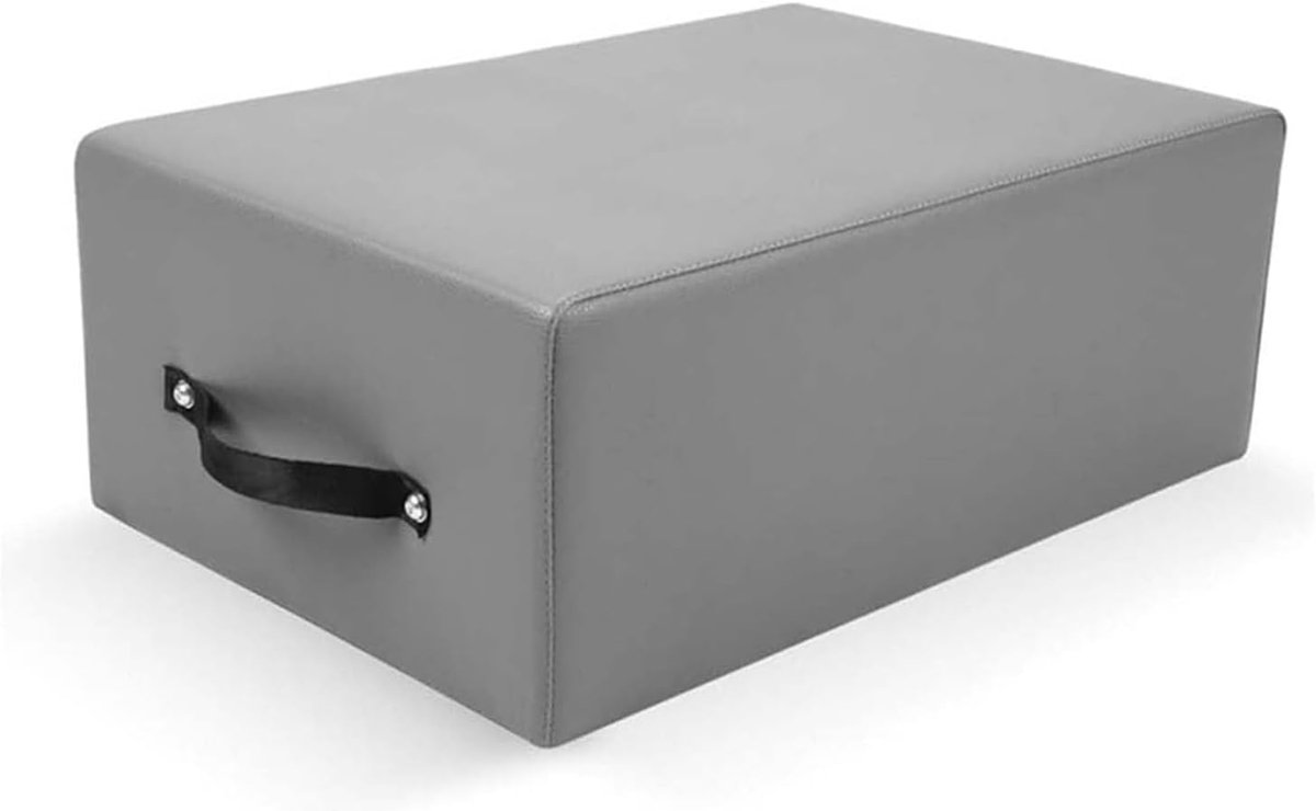 Pilates Zitbox - Oefenplatform - Flexibiliteit Training - Premium Massief Hout - Standaard Formaat - Wit