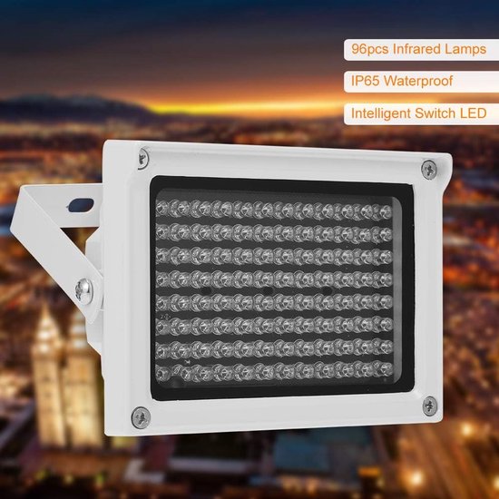 IR Lamp Array - Infrarood Verlichting Nachtzicht - Beveiligingscamera's Verbeteren - 96 LED's Ingebouwde Sensor — afbeelding 2