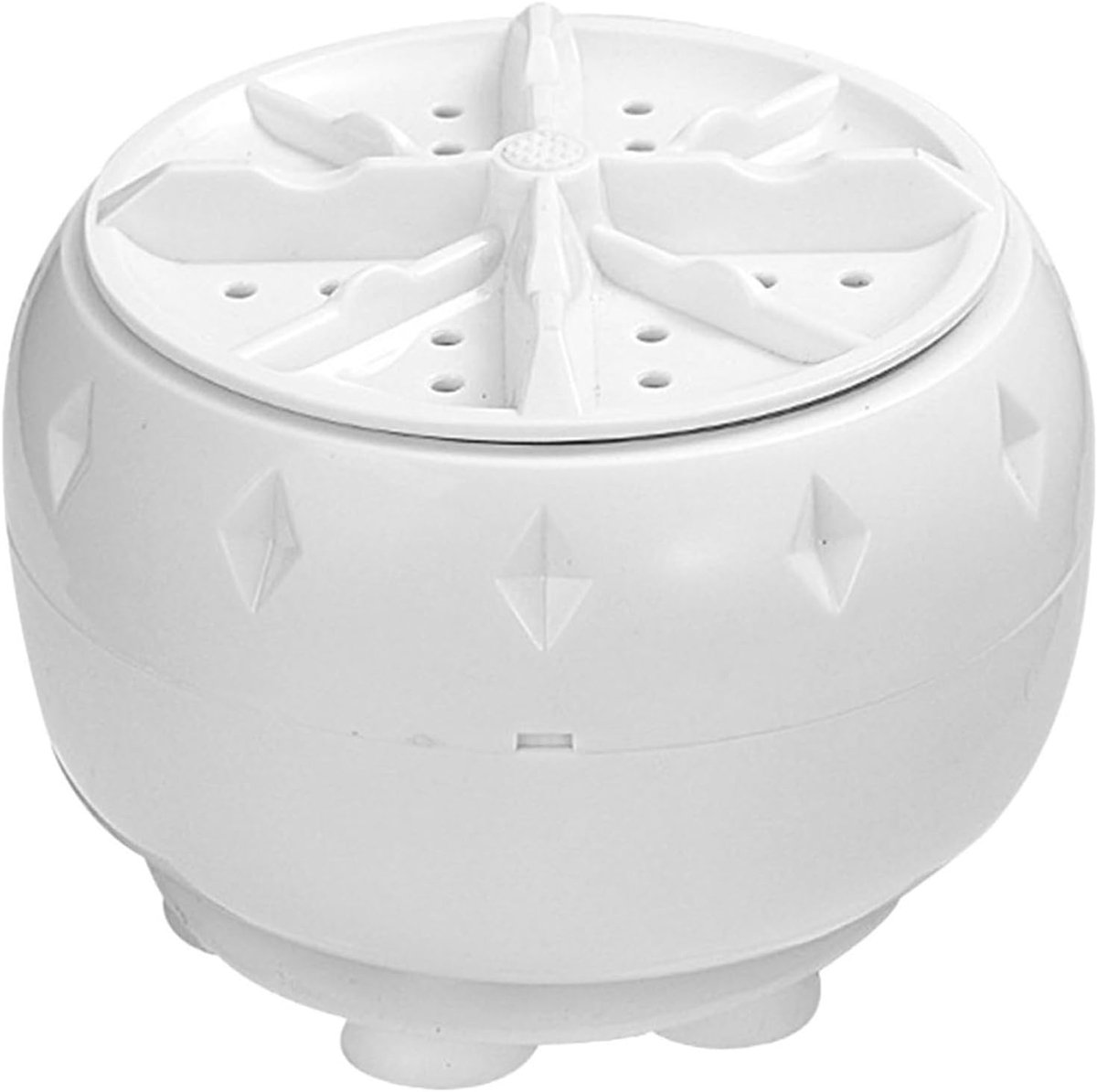 Mini Wasmachine Draagbare Wasmachine Ondergoed Kleding Wassen Ultrasone Turbine 10.6 cm Wit