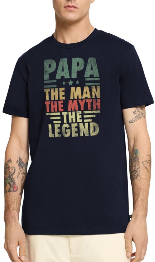Papa Man Myth Legend | Vaderdag Cadeau Premium T Shirt Heren