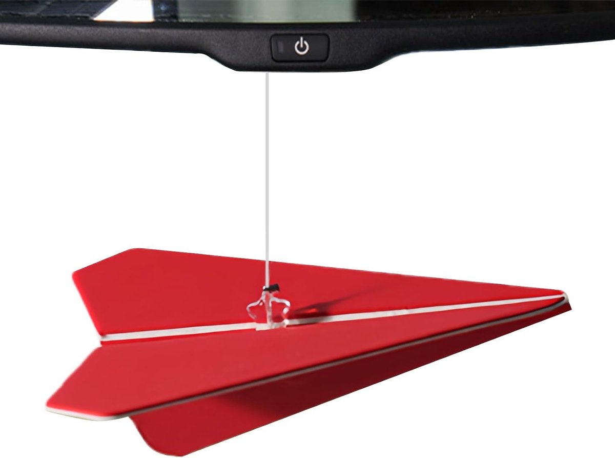 Luchtverfrisser Papieren Vliegtuig - Geurhanger Auto - Auto Interieur Verfrissen - Dynamische Decoratie - 15 x 10 x 0.5 cm