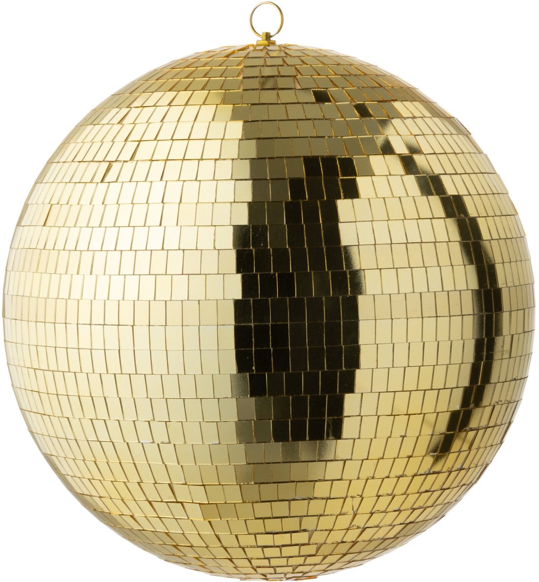 J-Line decoratie Discobal Spiegel - kunststof - goud - large