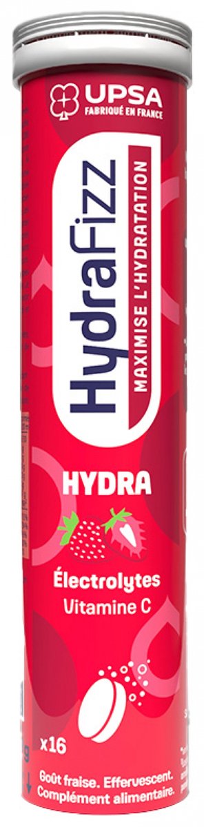 UPSA Hydrafizz Hydra 16 Bruistabletten (Smaak : Aardbei)