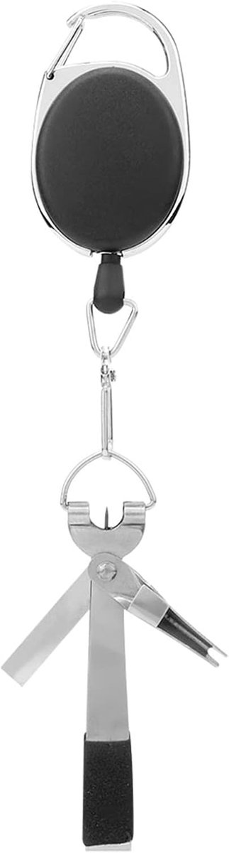 Vislijnsnijder - Visgereedschap Vismessenset - Vissen - Multifunctioneel gereedschap - 36 Gram - Zwart