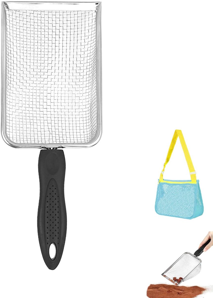 Dailygoods - Kattenbak Schep Stevig, Duurzame Kattenbakschep, Draagbare Schep voor Kattenbakvulling, voor Klonterende Kattenbakvulling