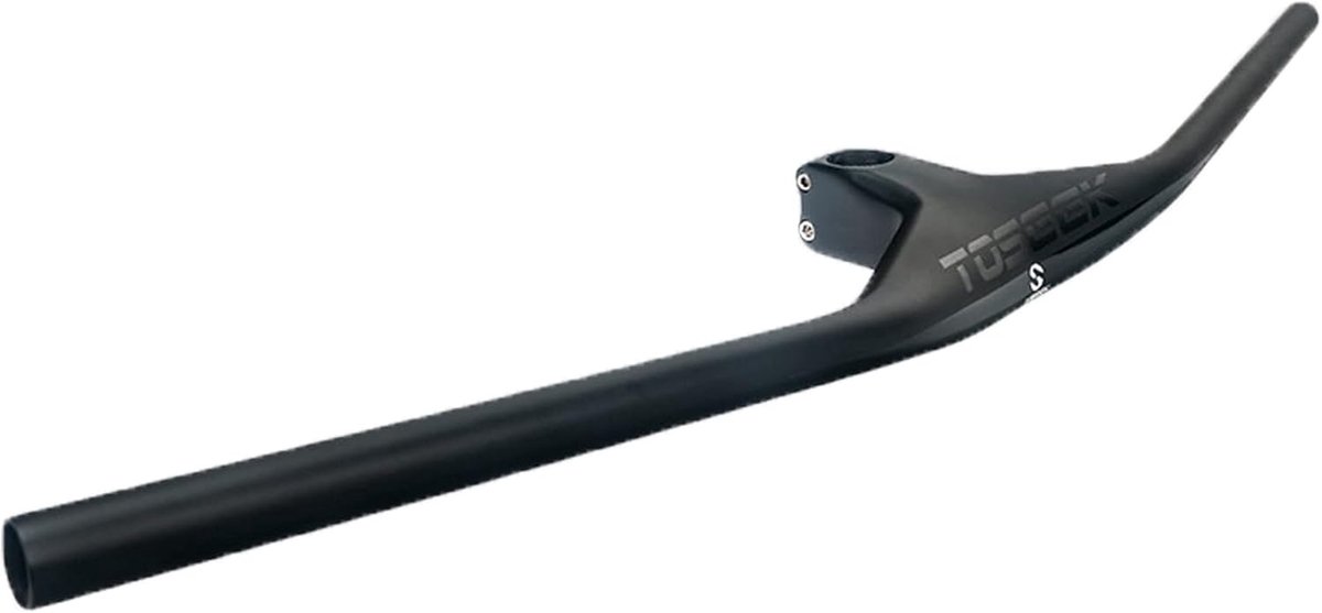 Fietsstuur Carbon - MTB Racefiets Stuur - Comfortabel Fietsen - Ergonomisch Ontwerp - 740mm - Mat Zwart