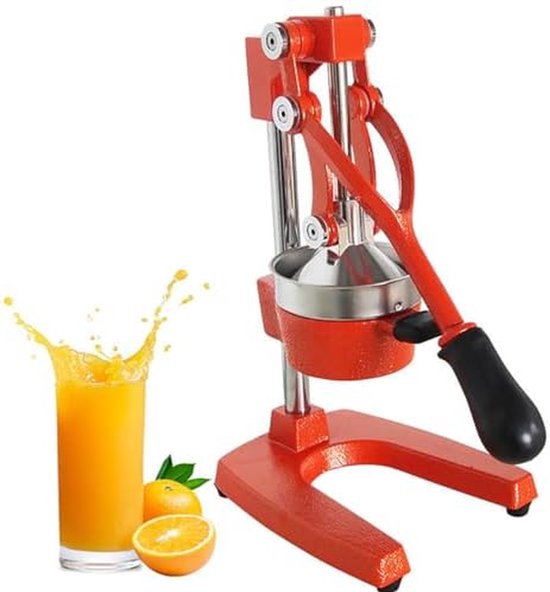 Gietijzeren Citruspers - Handmatige Sapmaker - Moeiteloos Sap Maken - Roestvrijstalen Pers - Antislipbasis - Zwart — afbeelding 3