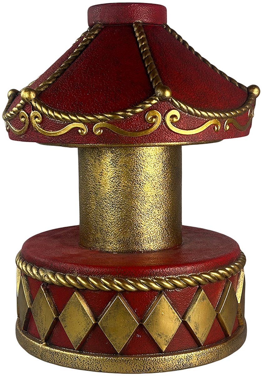 Clayre & Eef Decoratie Draaimolen Rood Keramiek