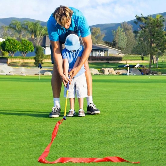 Golf Swing Trainer - Tempo Stick - Swing Verbeteren - Lint Visualisatie - 70 cm - Blauw van GOLF — afbeelding 3
