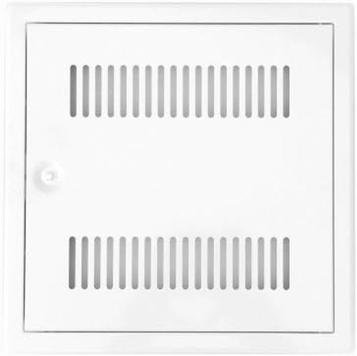 Inspectiedeur - Toegangsdeur - Ventilatie - Met ventilatiesleuven - 20x20 cm - Wit