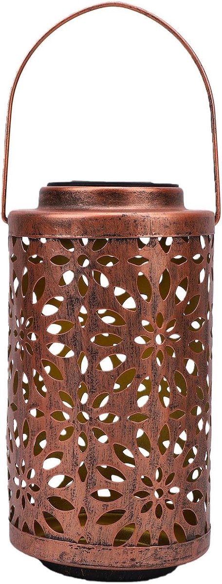 Solar Lantaarn - Hanglamp Tuin - Sfeerverlichting Tuin - Hol Bloem Design - 25 x 14.5 x 14