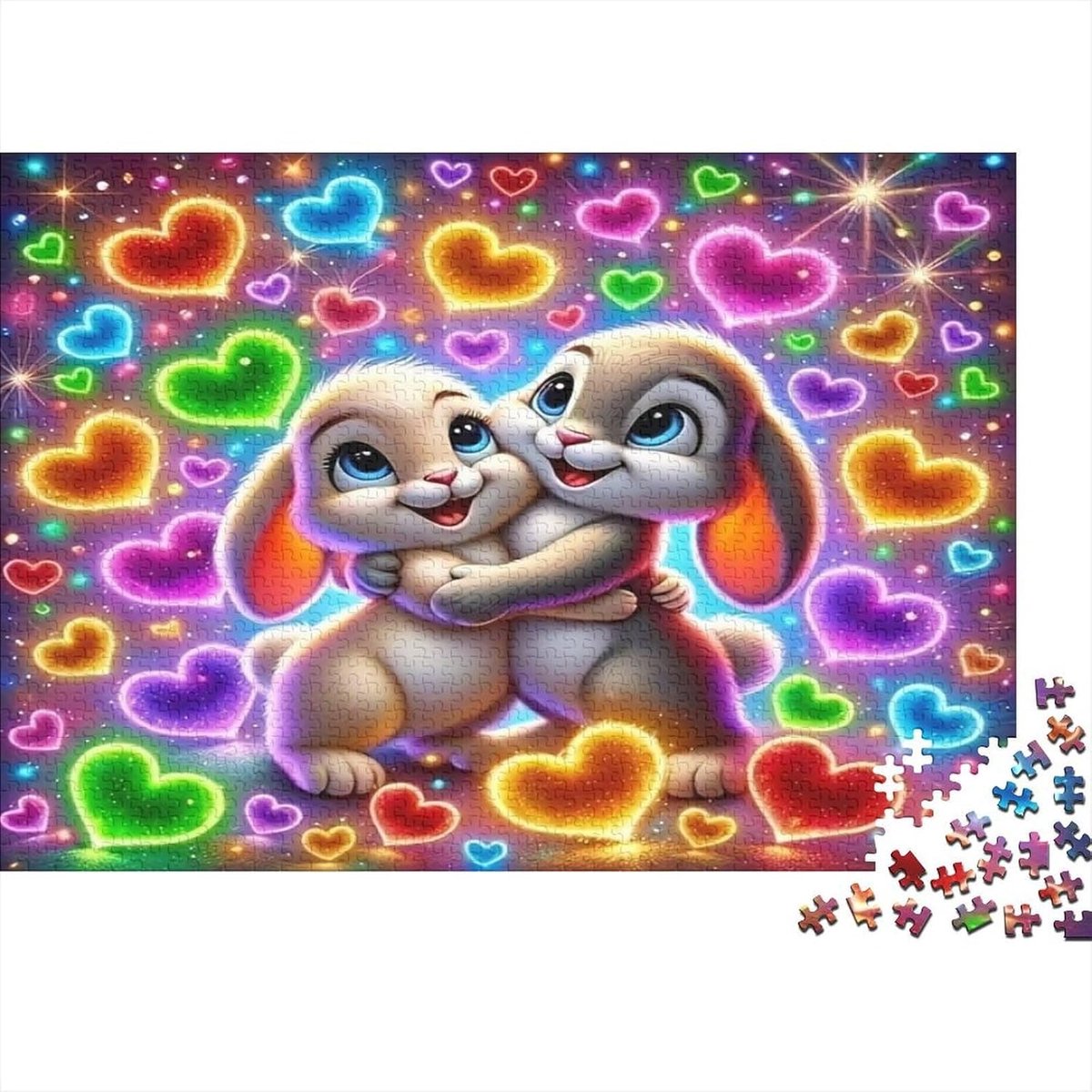 Papieren Puzzel - Legpuzzel - Ontspanning - 1000 Stukjes - 52 x 38 cm - Kleurrijk