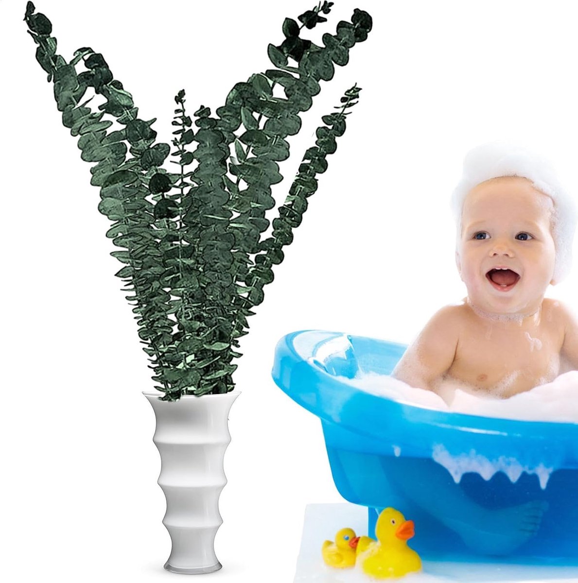 Eucalyptus Takken - Badkamer Decoratie - Ontspannende Douche - Natuurlijk Aroma - 10 Stuks - Groen