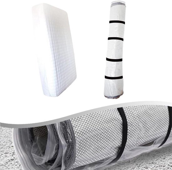 Schuimmatras Opbergzak - Vacuüm Compressie - Matras Verplaatsen - Ruimtebesparend Ontwerp - 250 x 240 cm - Transparant — afbeelding 5