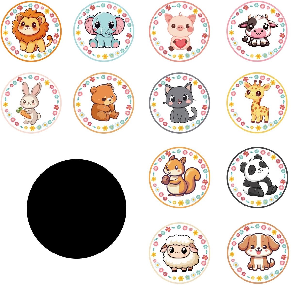 Dailygoods- Stickers Zindelijkheidstraining 24 Stuks - Zelfklevende Stickers - Educatieve Benodigdheden - Kleurrijk PVC - 7 cm Diameter - Toilettraining - Toilettrainingstickers
