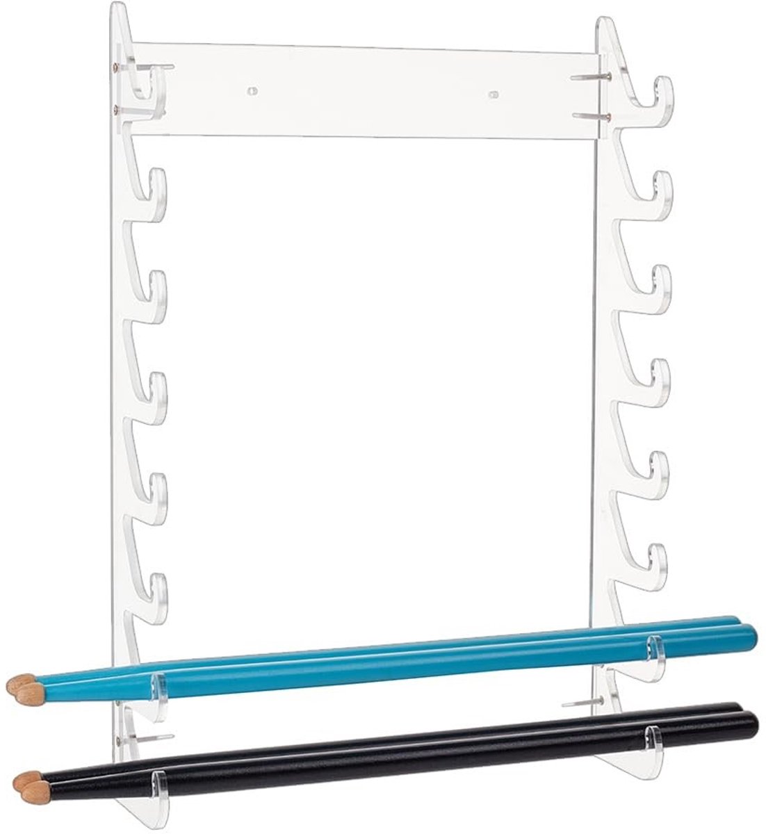 Dailygoods - Acryl Drum Stick Houder - Wandgemonteerde Drumstick Organizer