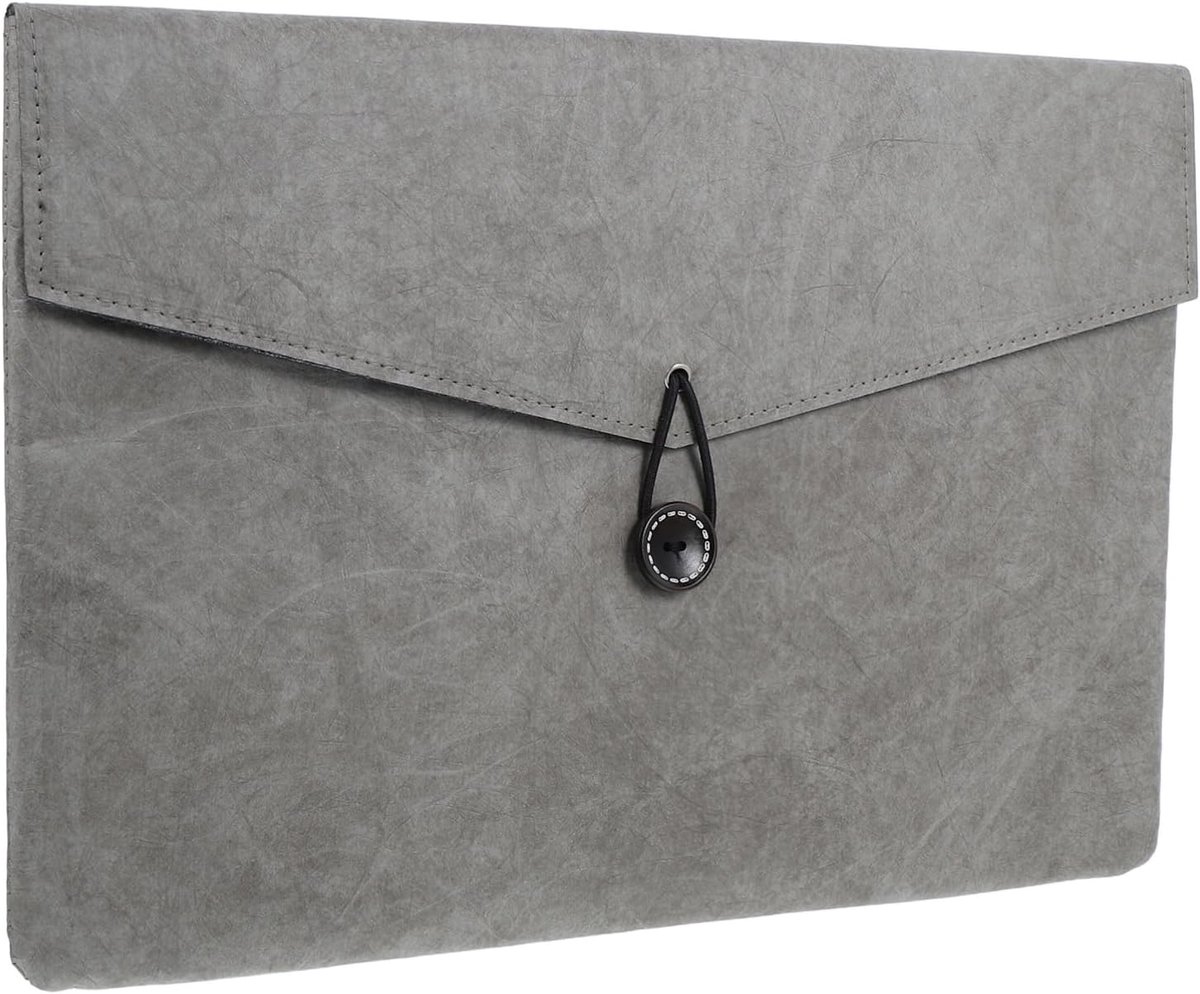 Laptophoes Beschermend - Computertas Sleeve - Apparaat Beschermen - Zachte Gevoerde Hoes - 365 x 25 x 15 cm - Grijs