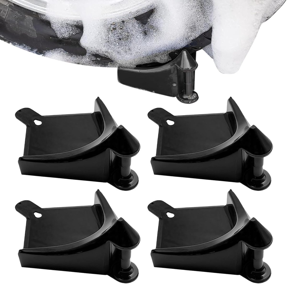 Slanggeleider Auto - Waterslanghouder - Voertuigonderhoud - Beschermt Tegen Vastklemmen - 13.8 x 11.6 x 7.6 cm - Zwart