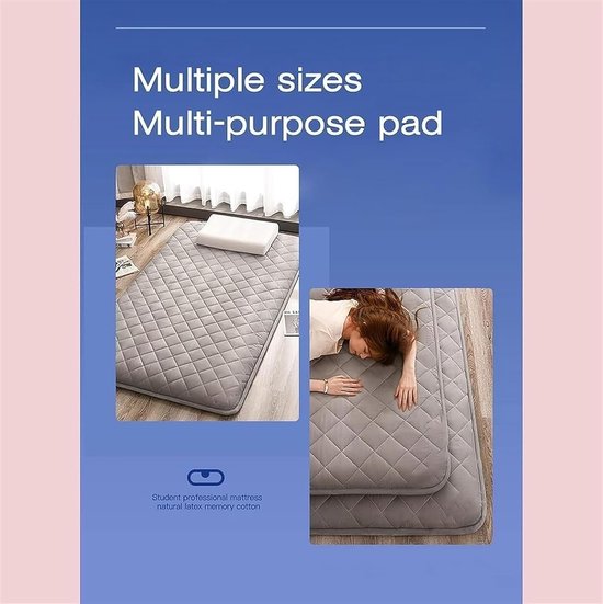 Opvouwbare Tatami Matras - Japanse Futon Vloermatras - Comfortabel Slapen - Huidvriendelijk Lamsvelours - 150x200cm - C — afbeelding 5
